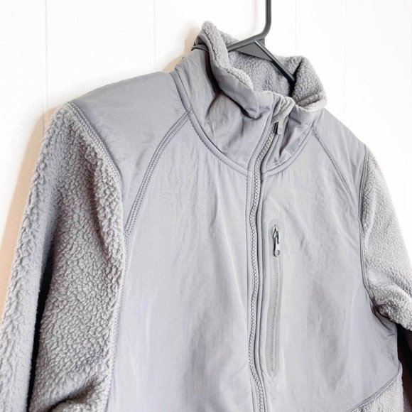 NEW All In Motion Men’s Gray Sherpa Jacket Size Small - Picture 4 of 9